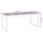 Shamon Rectangular Metal Outdoor Dining Table , cm W cm D-751101860