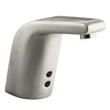 Sculpted Single-Hole Touchless Ac-Powered Commercial Bathroom Sink Faucet with Insight Technology and 5-3/4" Spout