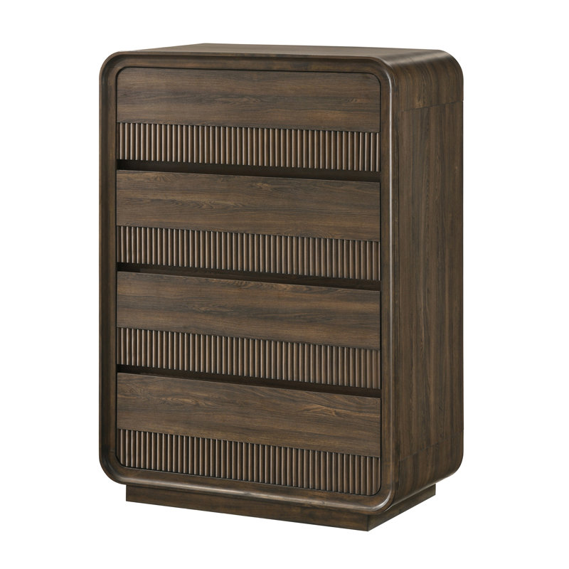 Mobilier de chambre à coucher à 5 tiroirs Mid-Century Flair