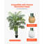 Palmier artificiel artificiel avec plante blanche Areca-1673857831