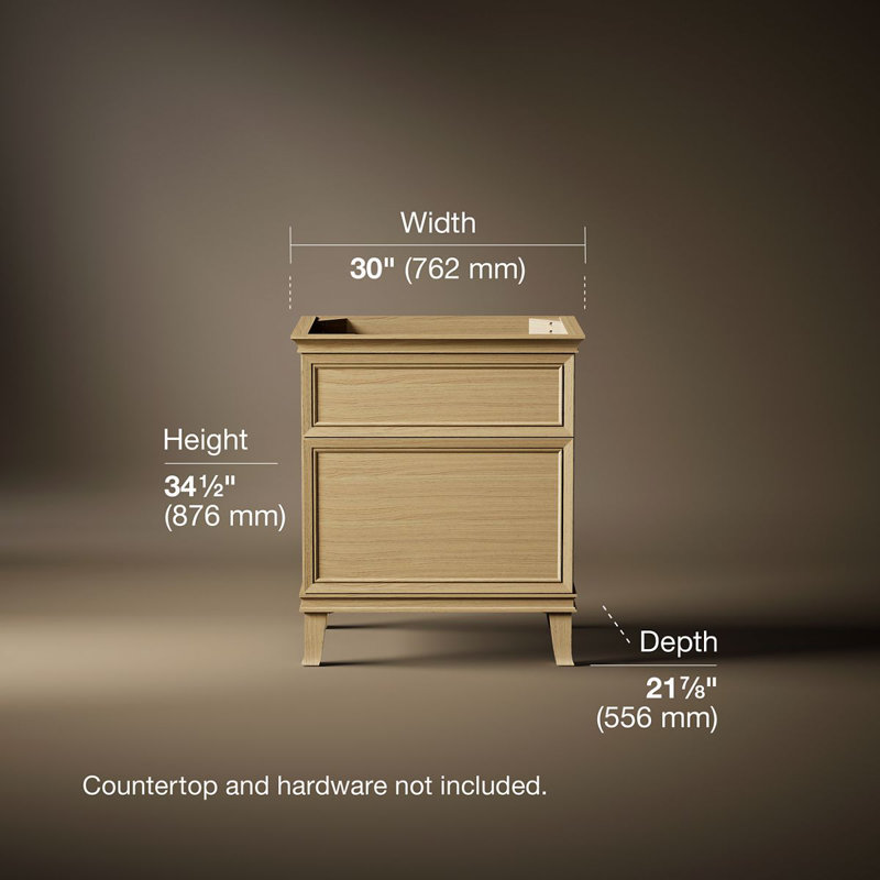Artifacts 30 In. Bathroom Vanity Cabinet, Cream