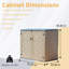 Armoire de rangement extérieure l 4 pi 5 po x P 2 pi 9 po