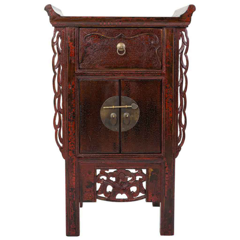Annika Solid Wood 2 - Door Rectangle Accent Cabinet