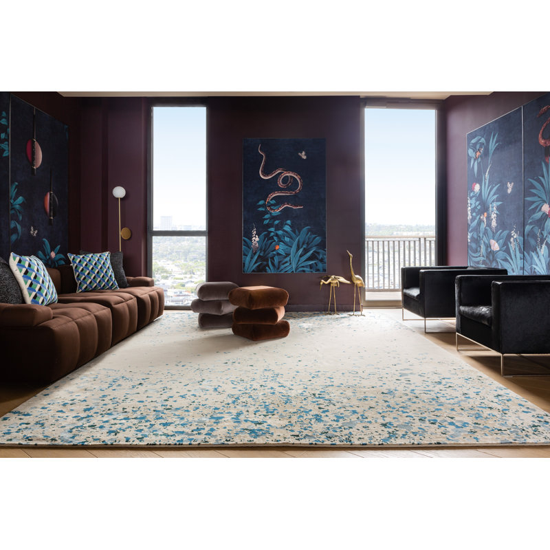 Nova Teal Area Rug, Rectangle 5' x 7'6"