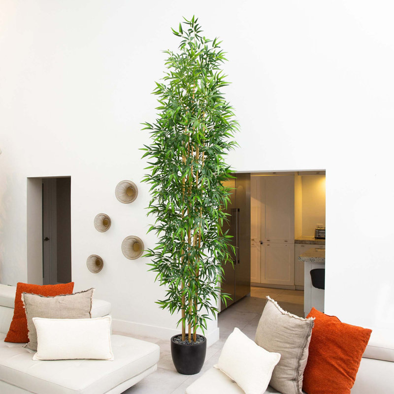 Arbre en bambou de 132 po en doublure de pot