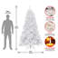 The Holiday Aisle® North Valley White Spruce Tree with Clear Lights-304540083