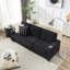 Canapé en tissu velours côtelé 83,86 po Modern-372854854