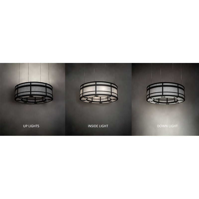 Sargent 24 - Light Drum Chandelier