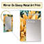 Sunflower Shores - motif tropical - miroir mural jaune-647675816