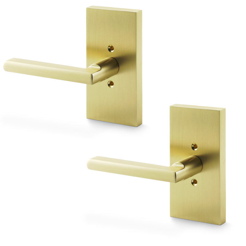 Poignées de porte Linkaa, mannequin en or brossé à 2 poignées pour boutons de porte de placard en laiton.