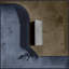 Abstracted Concrete Framed Photographic Print Canvas