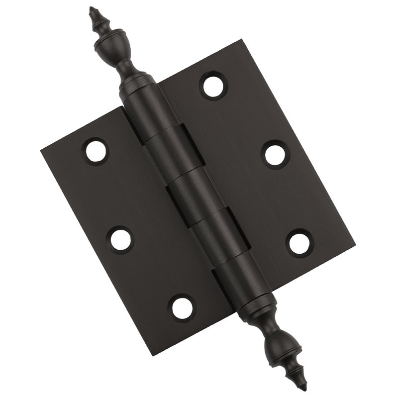 Charnière de porte simple 3 po H x 3 po, Bronze huilé