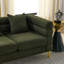 Canapé modulaire 2 places de 60 pouces - profond et relaxant avec coussins lombaires, attrait moderne et élégant, assise avec pieds, matériaux
