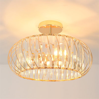 3-Light Drum Chandelier