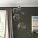 Jensi 5 Light Metal Dimmable Tiered Chandelier