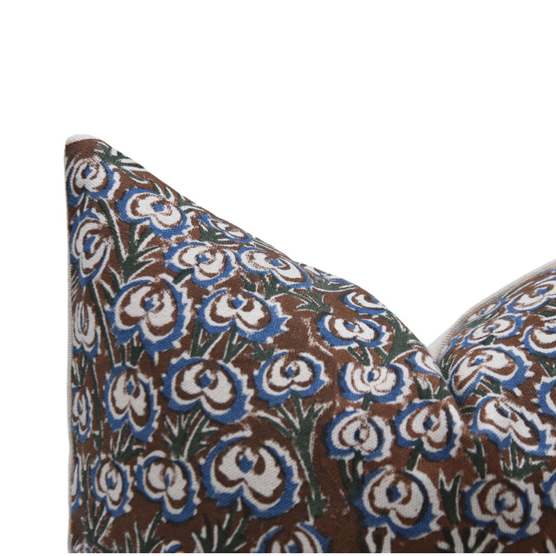  Housse de coussin en coton Floral, H 20 po x l 20 po
