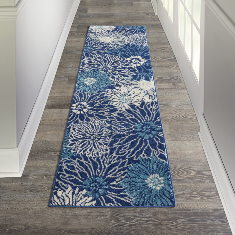 Floral Indoor Rug, Runner 2'2" x 10'