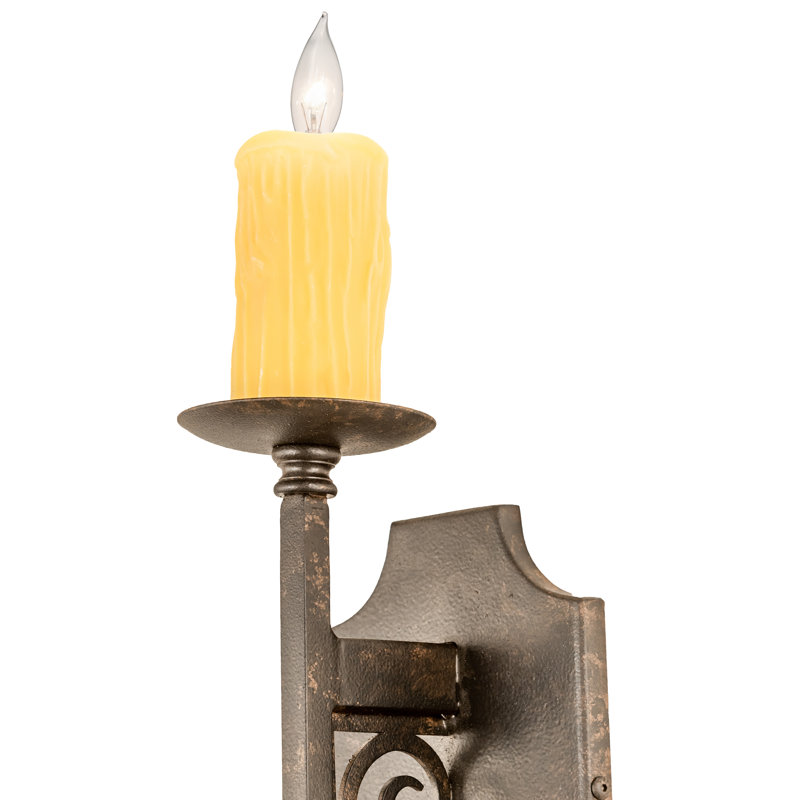 Rustic Lodge 1 - Light Candle Wall Light