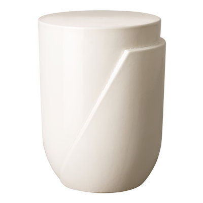 Accel 18"H Handcrafted Ceramic Garden Stool