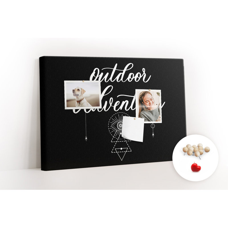 Wall Mounted cork board with print decorative wall notice boards decorative bulletin board ideas Adventure