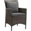 Fauteuil de patio extérieur en rotin et osier Conduit par Modway-1922447522-1922447521