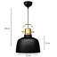 Elegant Black Metal Chandelier, Adjustable Height (39.4 - 47.2 inches), 22 cm Cap Diameter | 1 x E27 Socket, Max 40W | Stylish Lighting Fixture for Dining Room, Living Room & Entryway, Modern Design