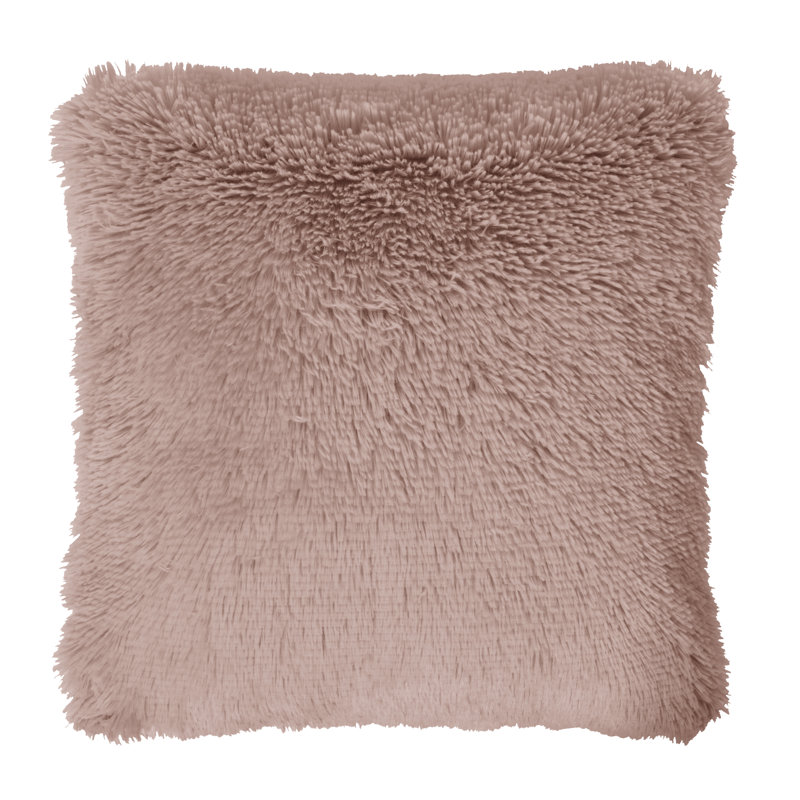 Kratika Square Throw Cushion With Filling, Blush