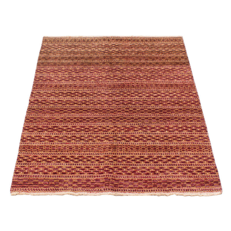 Tapis unique en laine noué à la main 4 pi 3 po x 6 pi 9 po nouvel âge Steinauer