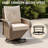 6-Piece Outdoor Patio Conversation Set with 360° Swivel Rocking Chairs, All-Weather Wicker & Steel Frame Patio Furniture Set with Storage Coffee Table, Multi-Use Ottomans for Backyard, Porch, Garden-2018652124-2073766584