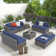 Bateman Wicker 6 - Person Modular Patio Conversation Sets with Cushions