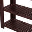 Console de style U minimaliste avec 4 tiroirs et 2 tablettes en bois de pin, construction robuste pour les entrées