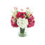 Hydrangea & Heather In A Glass Vase