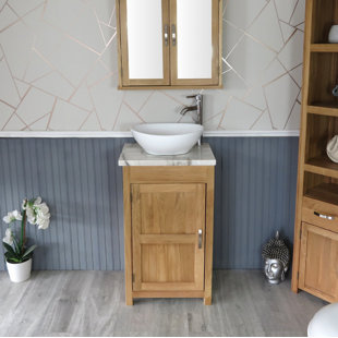 Slimline 515mm Free-standing Cloakroom Vanity Unit