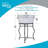 Large Beverage Tub with Stand - 21” Galvanized Ice Bucket with Wooden Handles and Built-In Bottle Opener - Drink Tub for Indoor or Outdoor Entertaining, Parties, and Events