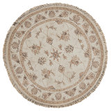 Hand Knotted Area Rug in Ivory