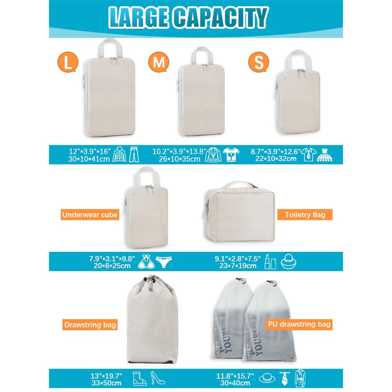 Rebrilliant Fabric Storage Bag, Beige