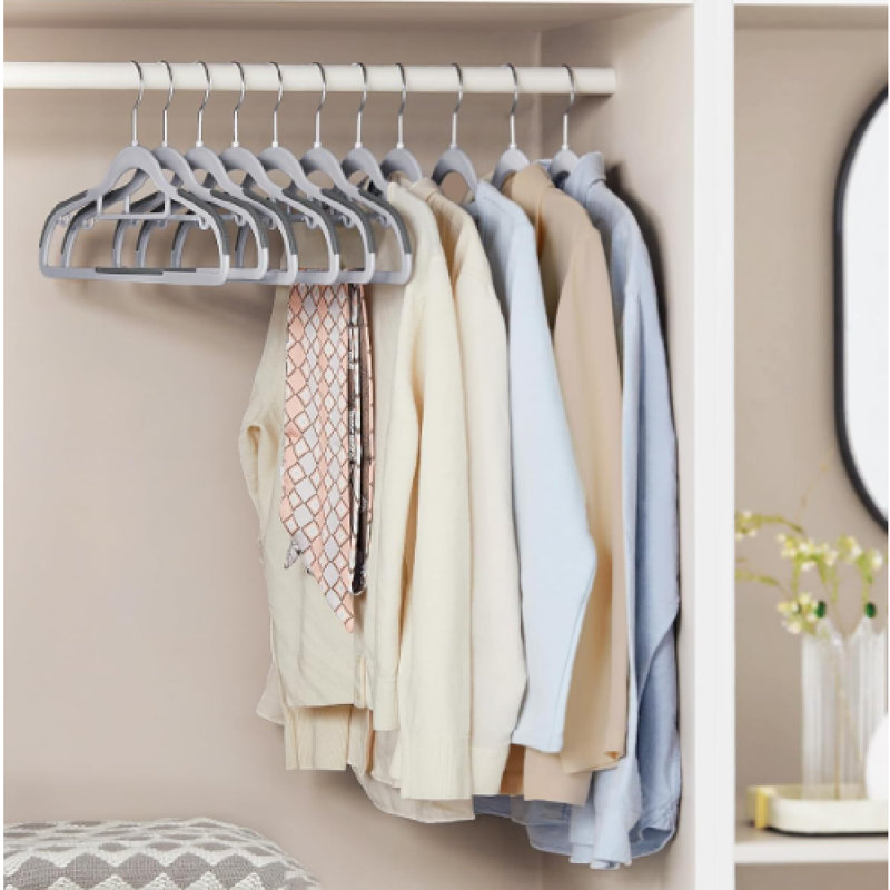 Bletsoe Non-Slip Standard Hanger, 30, Grey
