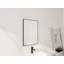 Miroir de salle de bain à cadre en aluminium 20 po, miroir mural rectangulaire