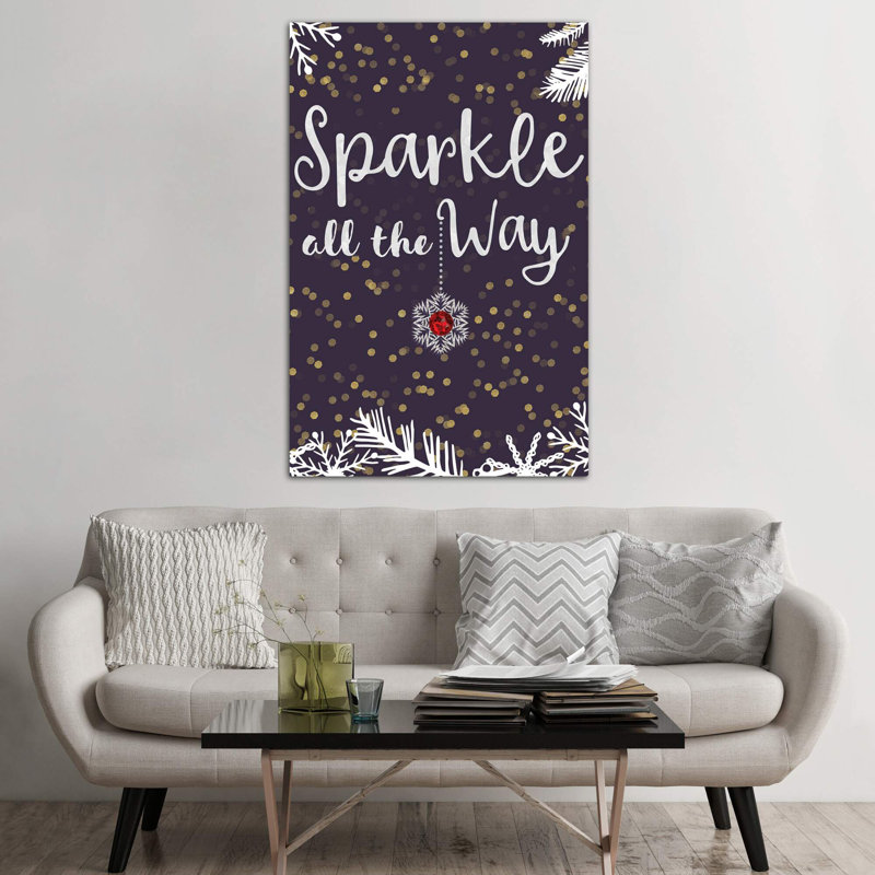 Sparkle All The Way II by Linda Birtel - Wrapped Canvas Print, 66.04 cm H x 45.72 cm W x 1.91 cm D