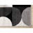 Brue Modern Grey Black White Low-Pile High-Traffic Area Rug-90782009