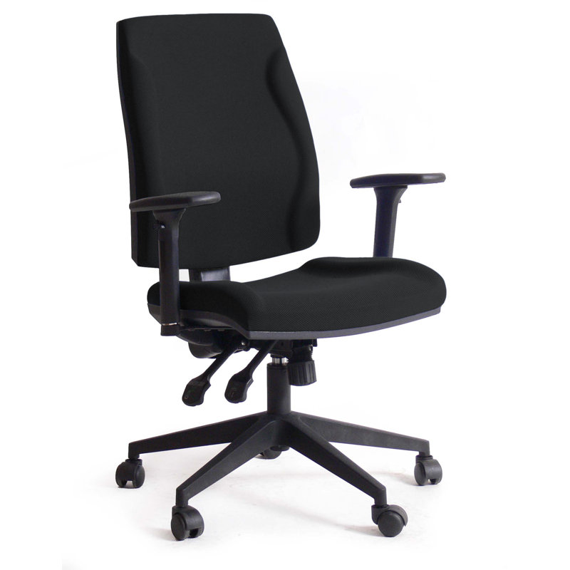 Office Chair, Black, Fixed arms