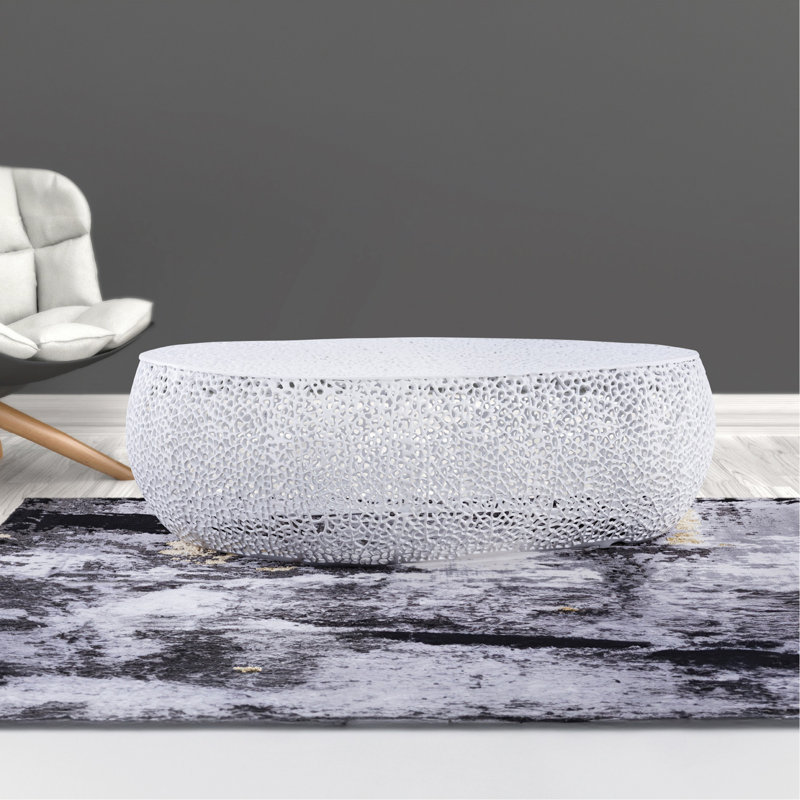 Oval Coffee Table White, White