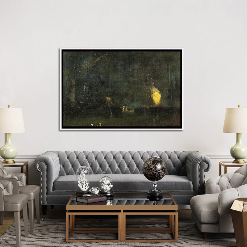 Print, 101.6 cm H x 152.4 cm W x 4.445 cm D, White