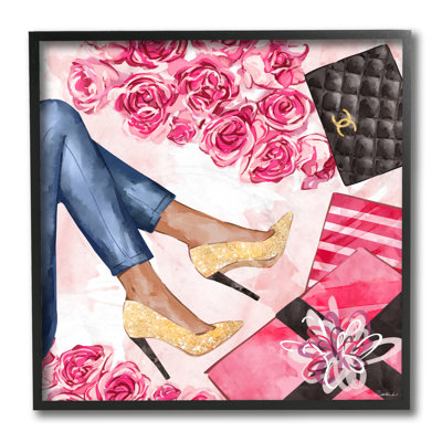 " Sparkle Heels Wrapped Presents Florals " by Ziwei Li