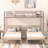 Full Size Bunk Bed With Built-In Shelf, Silver
