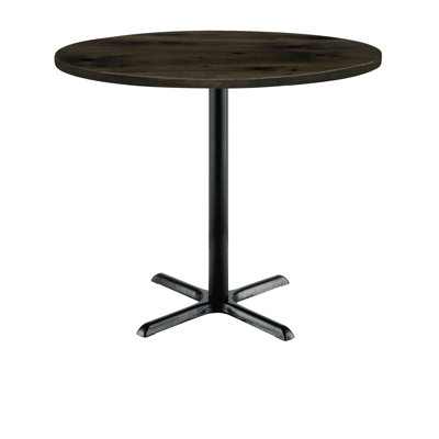 Urban Loft Round Solid Wood Breakroom Table