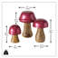 Champignons rouges métalliques