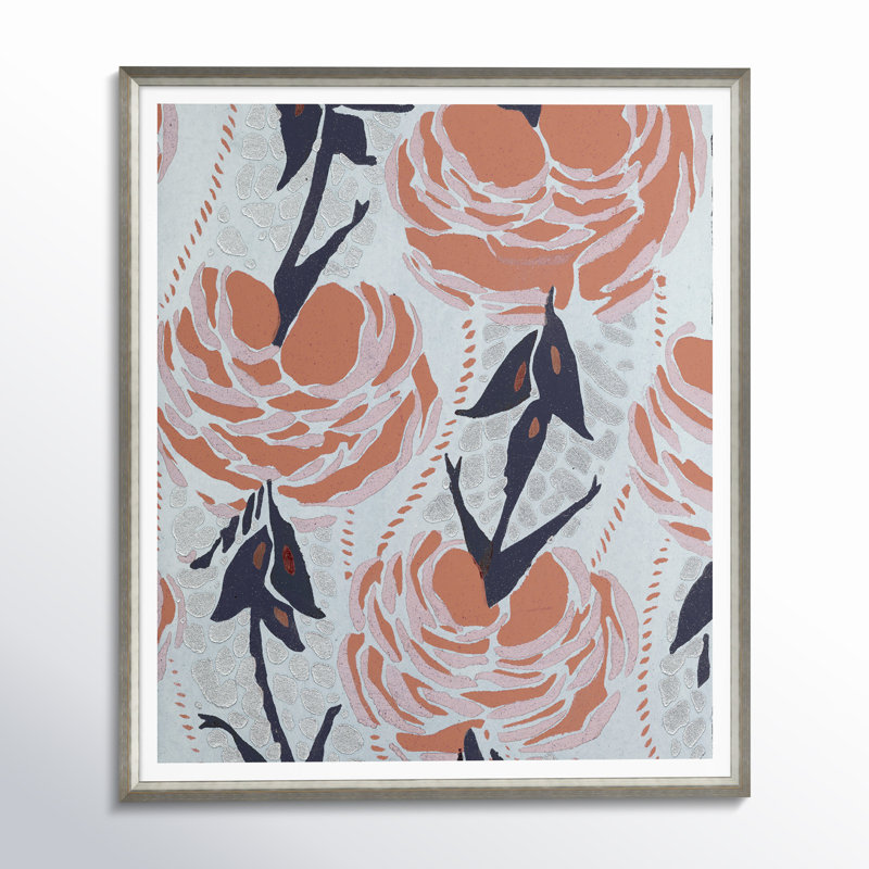 'Asian Textile Designs' Framed Graphic Art Print