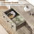 52 Inch Entryway Table, Narrow Long Console Table with Storage, 3 Tier Wood Sofa Table for Living Room,Hallway Table for Entry, Living Room