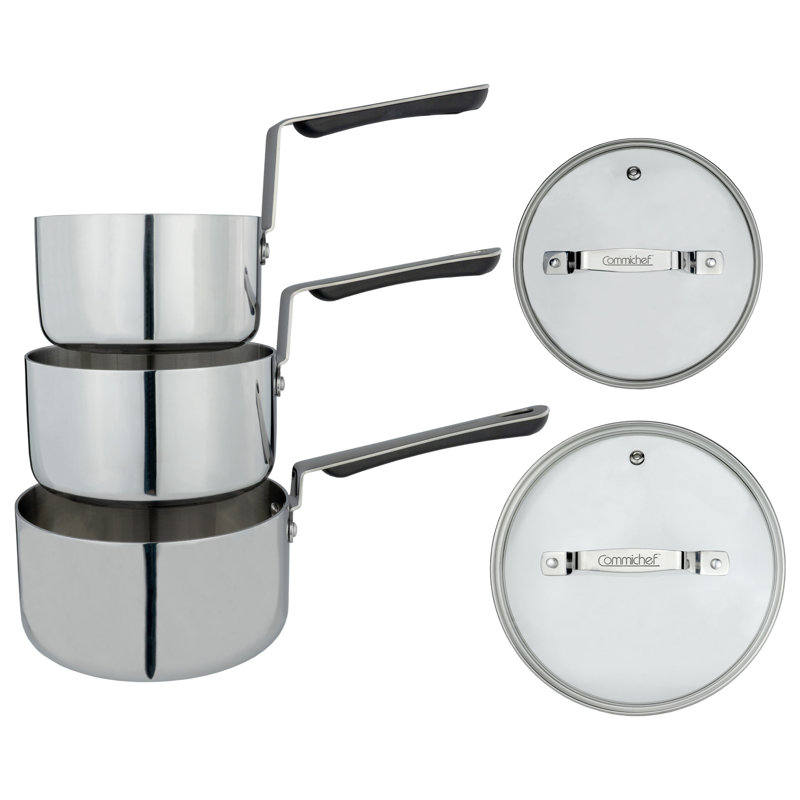 Commichef  3-Piece Cookware Set, Silver